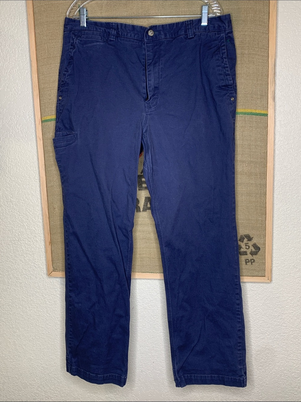 Duluth Trading Co Navy Cargo Work Pants